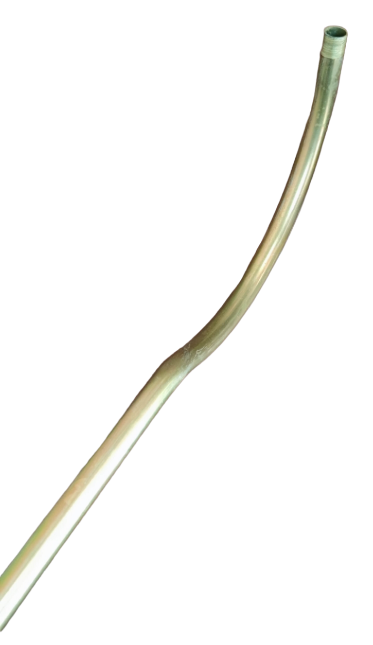 Amco single arm lamp post 36 inch curved metal arm for lighting installation accessories