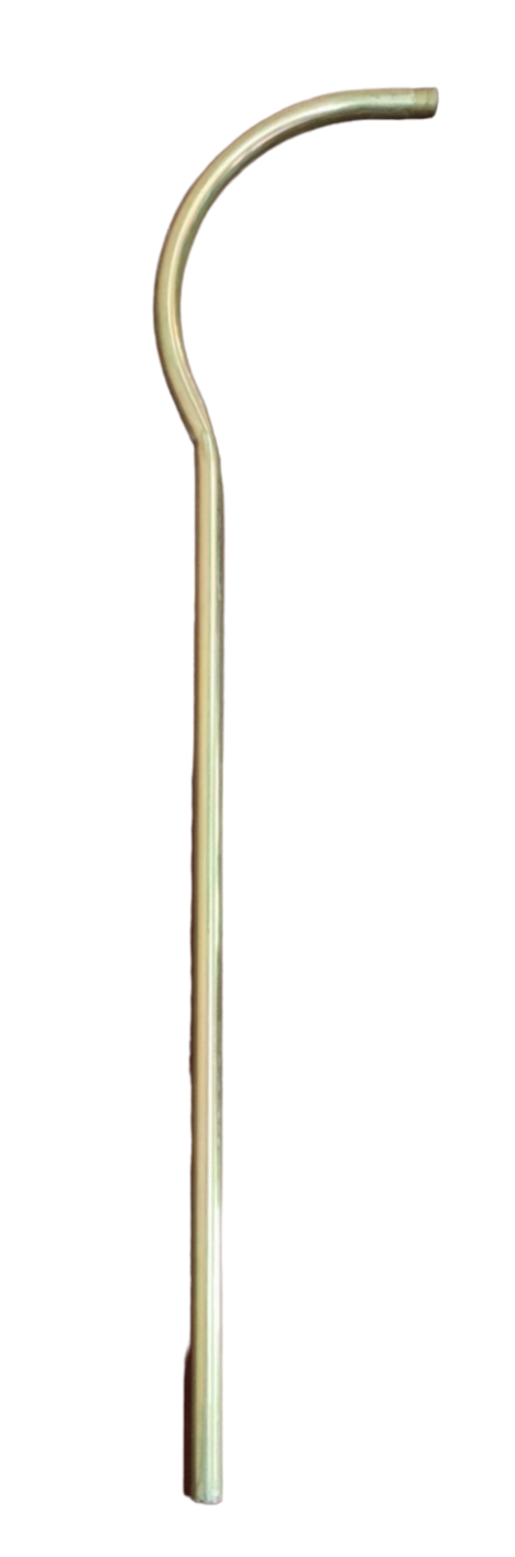 Amco single arm lamp post 36 inch curved metal lighting installation accessory