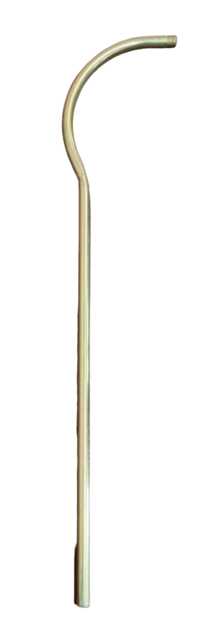 Amco single arm lamp post 36 inch curved metal lighting installation accessory