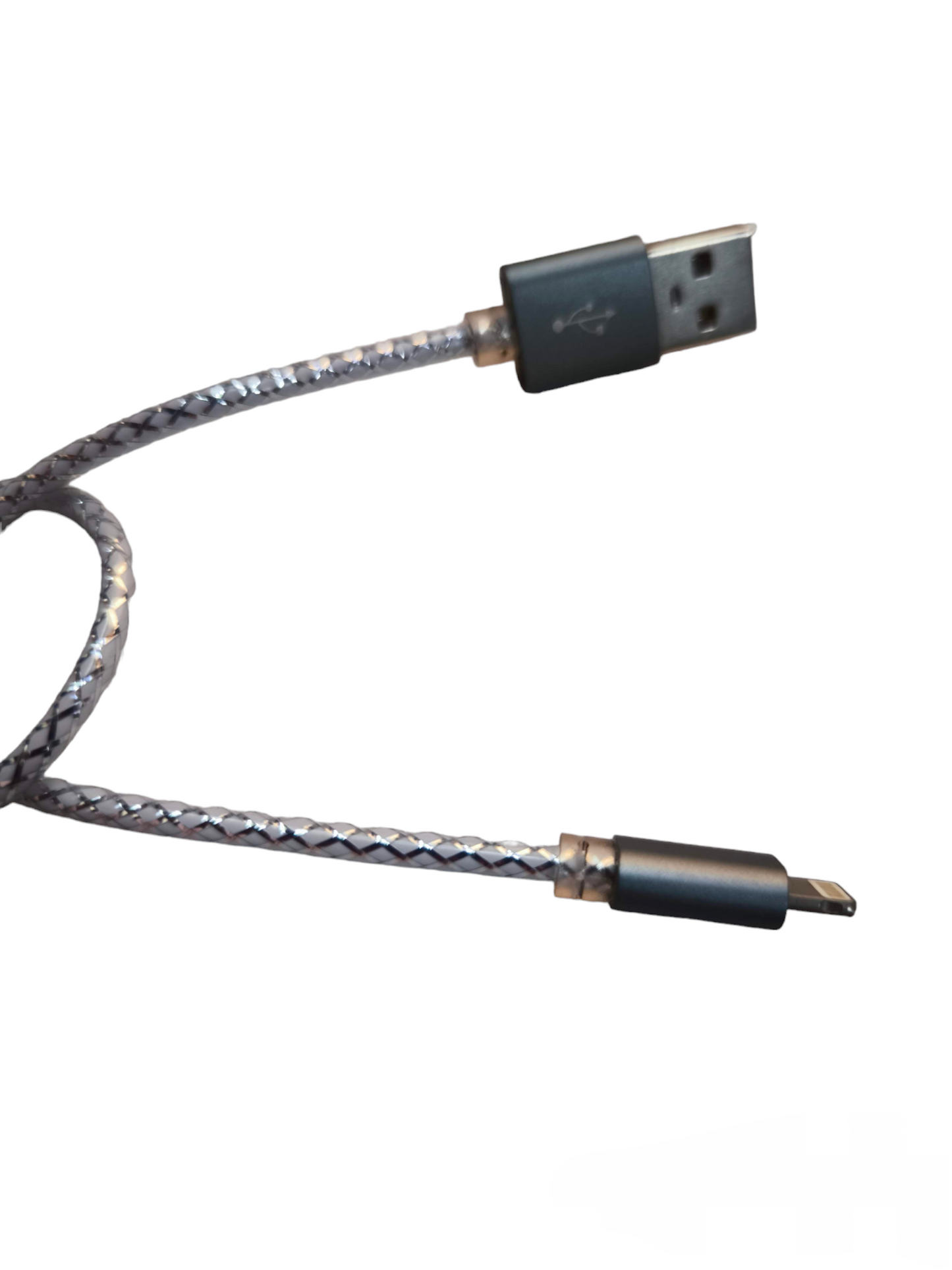 Smart Phone Charging Cord Lighting to USB with braided cable for durability and fast charging