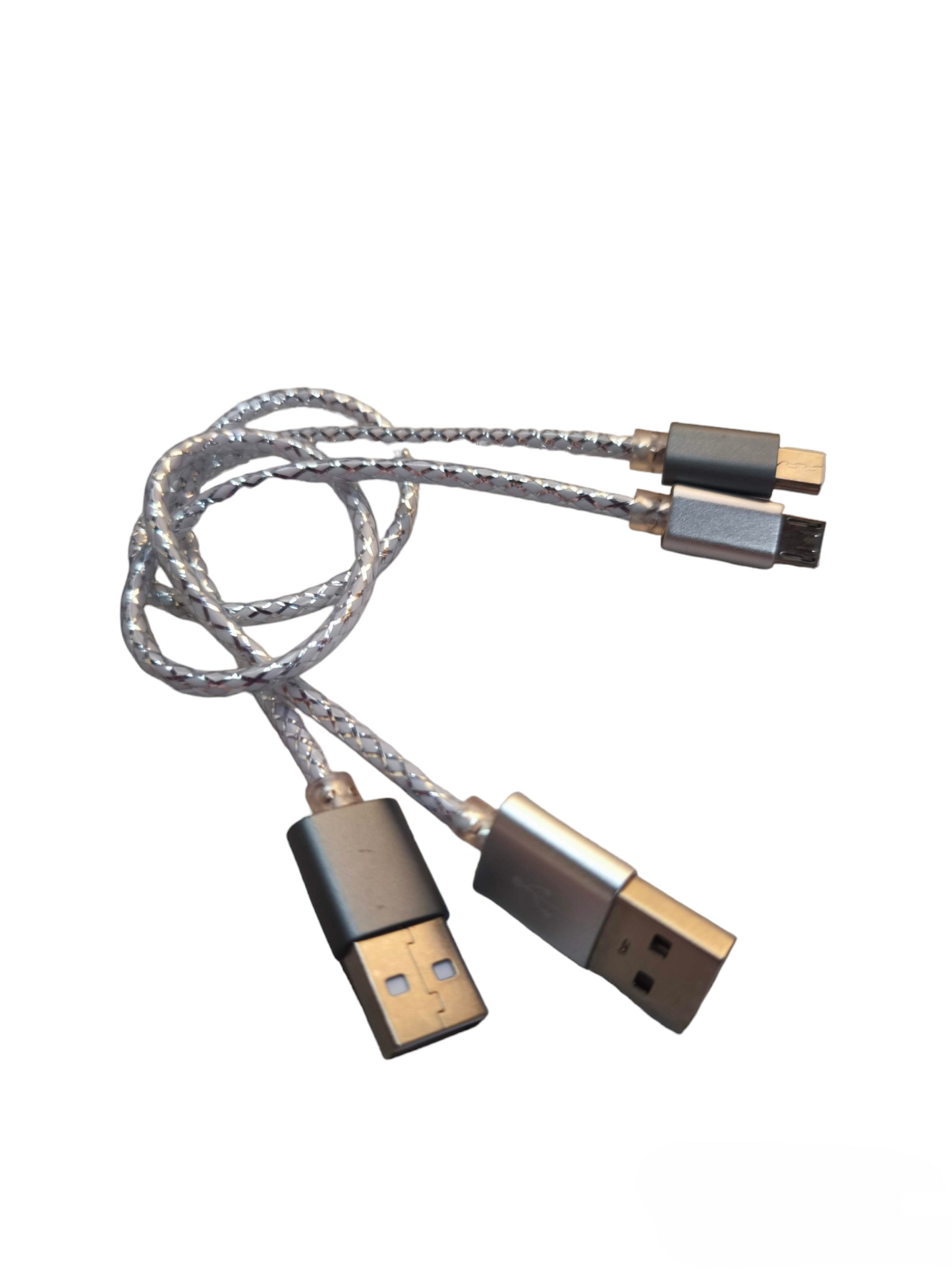 Smart Phone Charging Cord with dual USB and braided cable for durable and efficient charging