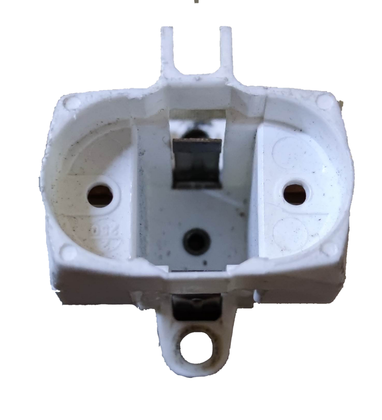 White Socket for PL Lights G23 lighting installation accessory from Electx Electrical Supply