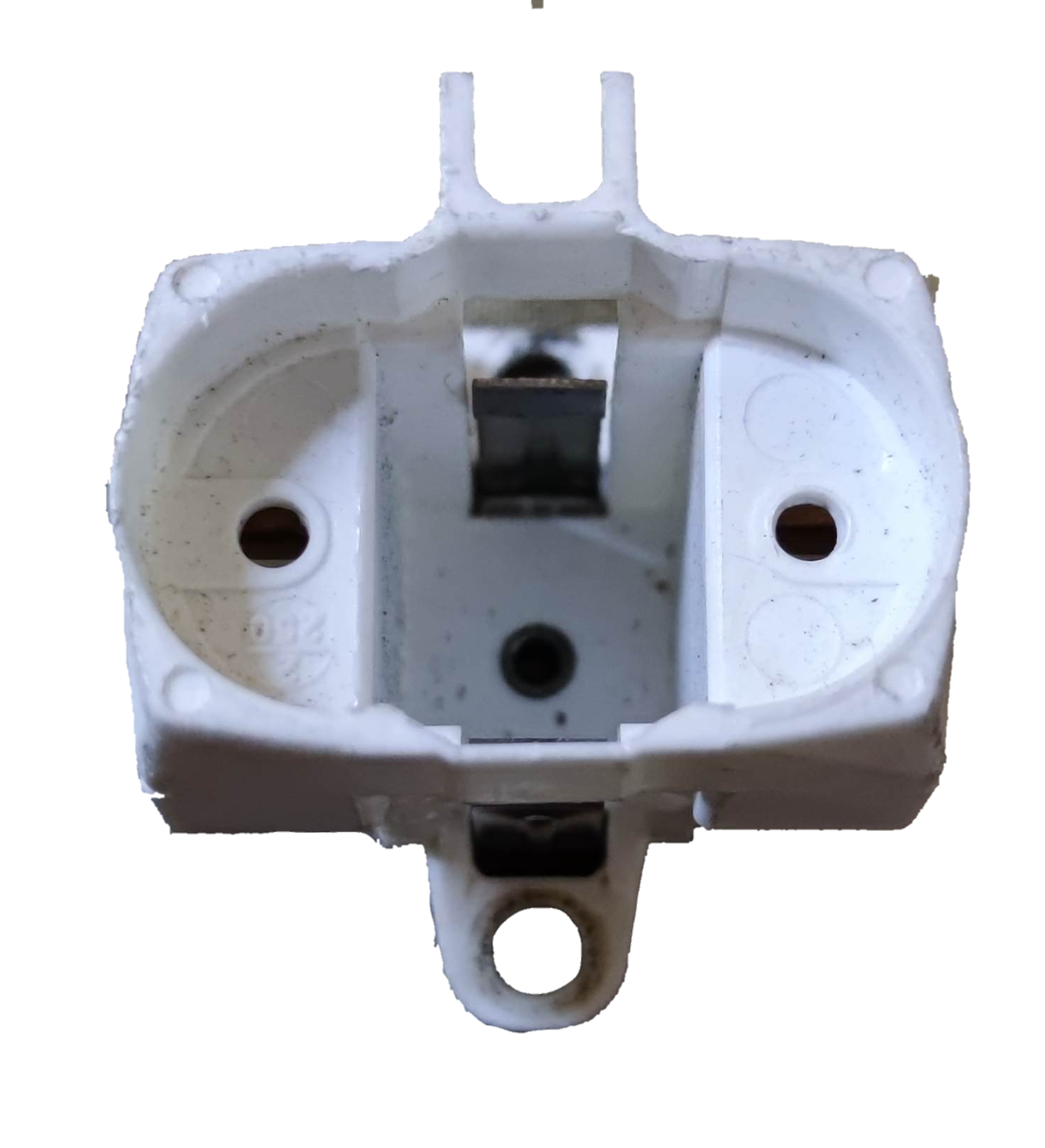 White Socket for PL Lights G23 lighting installation accessory from Electx Electrical Supply