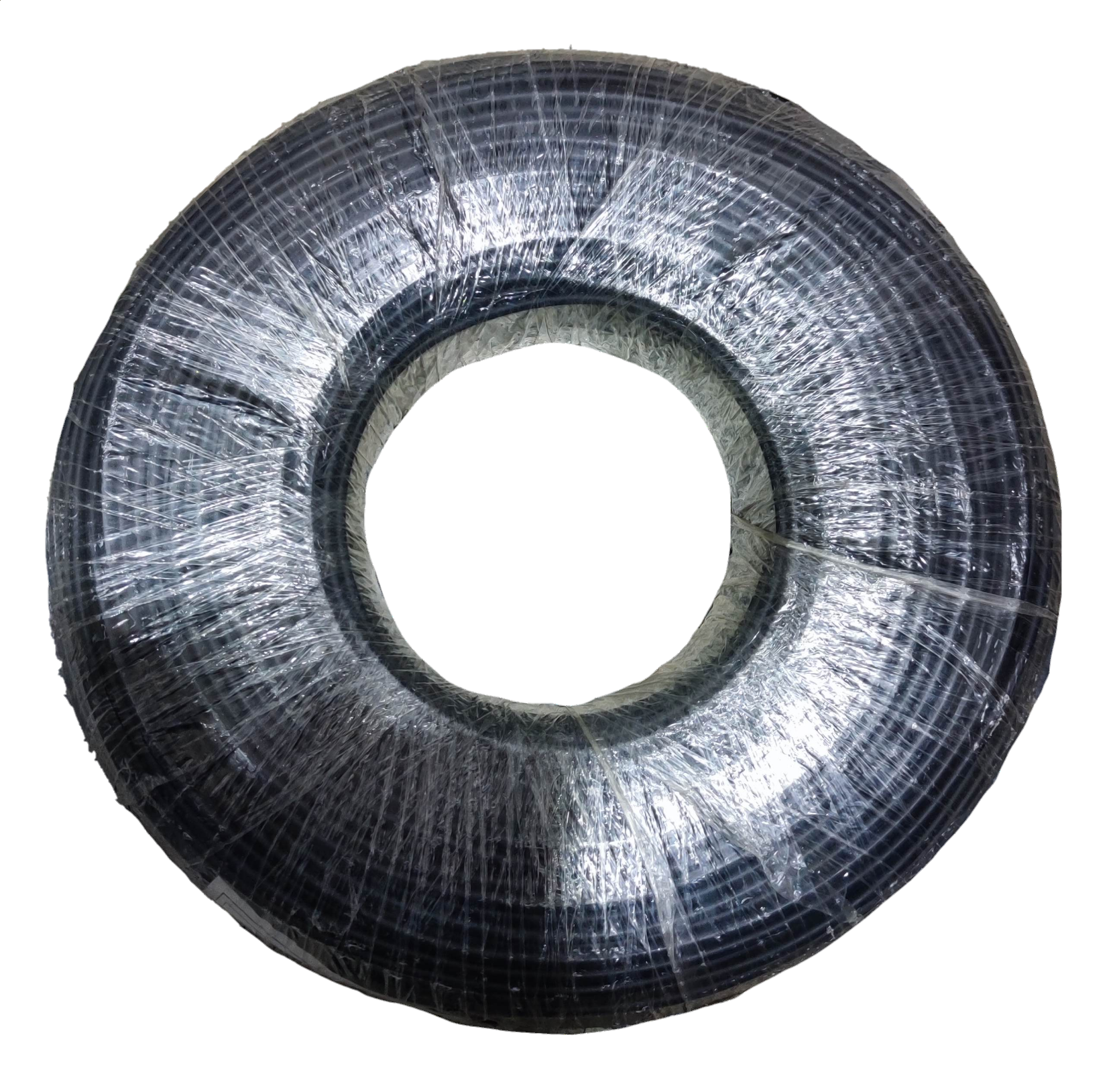 Denko solar power wiring supplies in a rolled coil, ideal for efficient solar panel installations