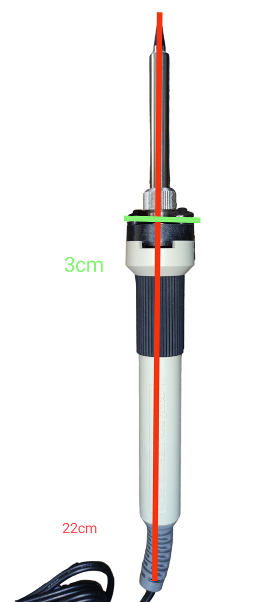 Goot 70W soldering iron 220V with ergonomic grip and long reach for precise soldering tasks