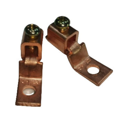 Solderless Terminal lugs - SA-35 made of copper with a bolt for secure connections in electrical applications Solderless Terminal Lugs 8mm - 14mm Wire Size Copper SA-35 AWG 6/7 Electx Electrical Supply