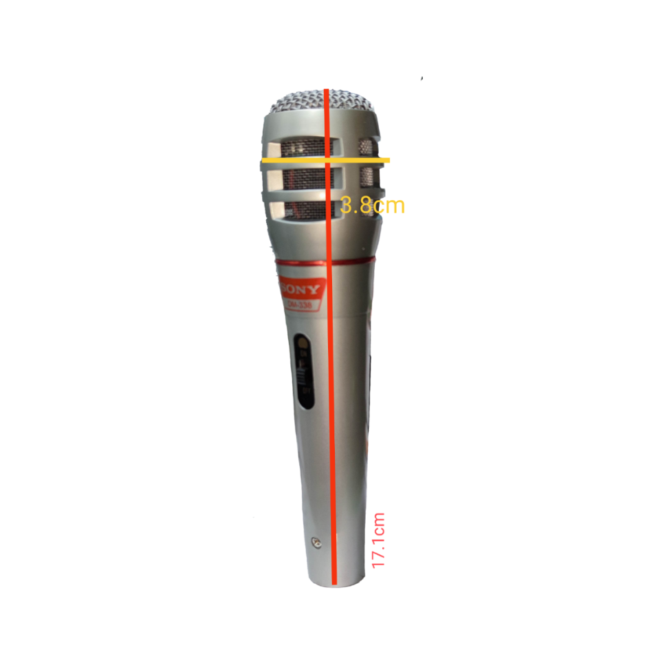 Sony microphone with microphone cord studio vocal recording handheld device
