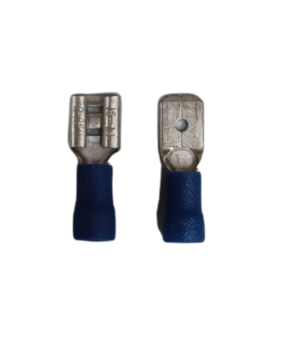 Spade terminal connector 7mm with durable metal construction and insulated grip for reliable electrical connections