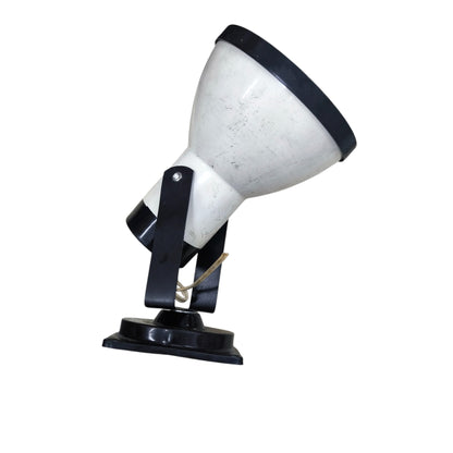 14cm E27 spot light holder in white and black, perfect for adjustable lighting solutions