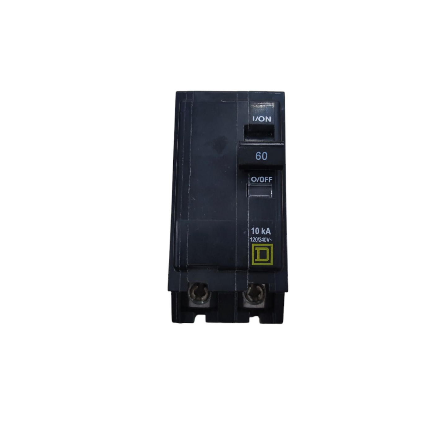 Square D 60 Amp Circuit Breaker 2Pole Plug In with toggle switch for electrical safety