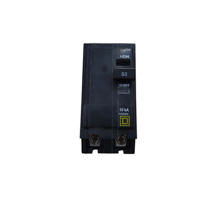Square D 60 Amp Circuit Breaker 2Pole Plug In with toggle switch for electrical safety