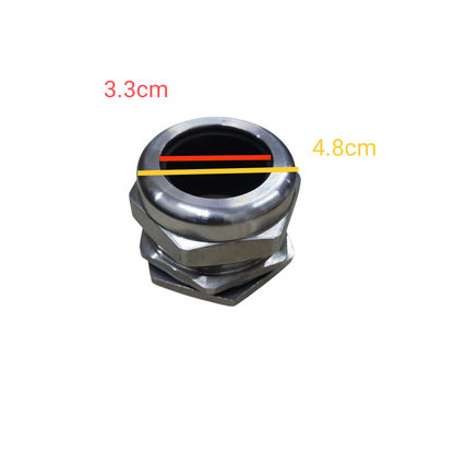 Wixim stainless cable gland 22-32mm PGM-36 made of durable stainless steel for secure cable management