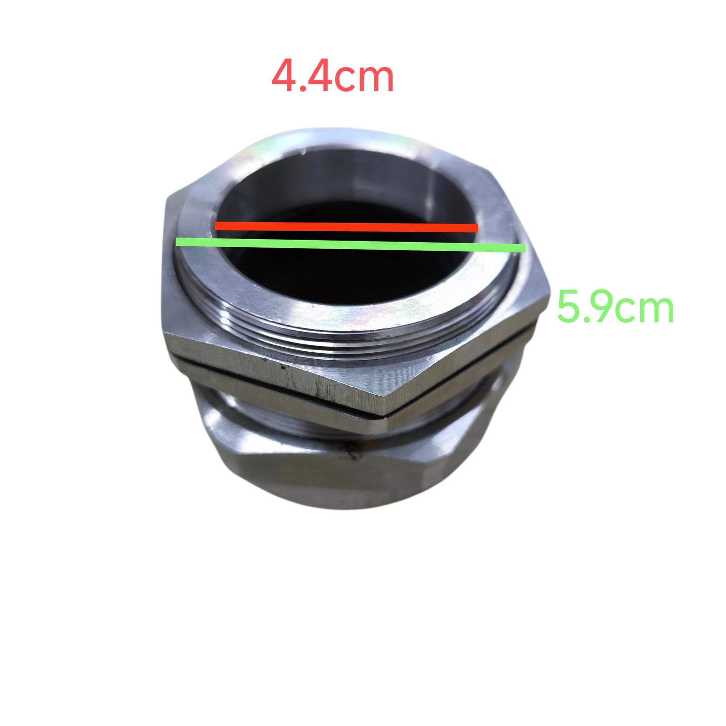 Wixim stainless cable gland 38-44mm PGM-48 for secure cable management featuring durable metal construction