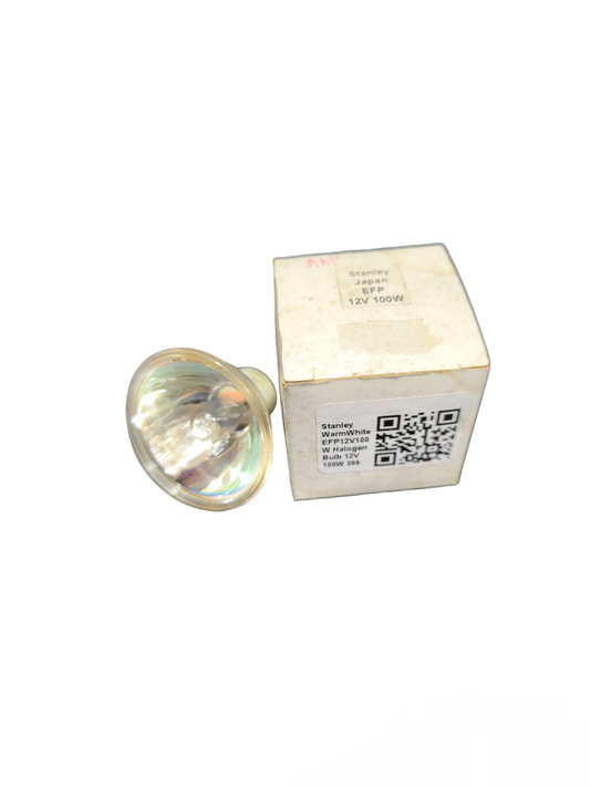 Stanley 100W 12V MR16 Dichroic Halogen Bulb with original packaging box