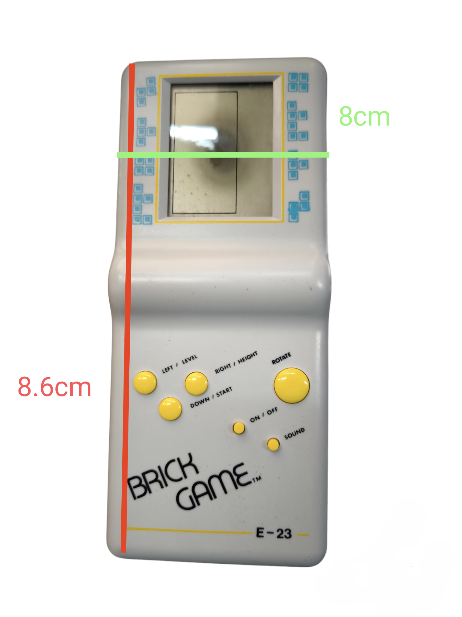 Game Popularize by Tetris E-23 handheld combination table game with yellow buttons from China