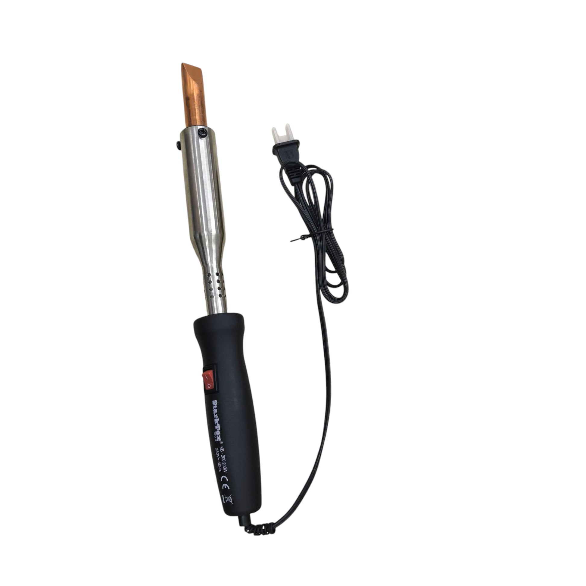 Starktex 200W Soldering Iron 220V with black handle and copper tip for precision soldering