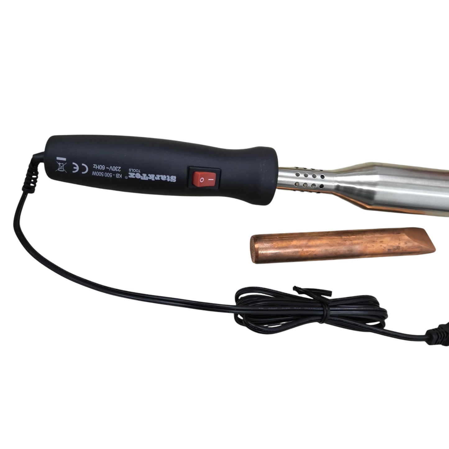 Startrek 500W Soldering Iron 220V with black handle and metal tip for precise soldering work