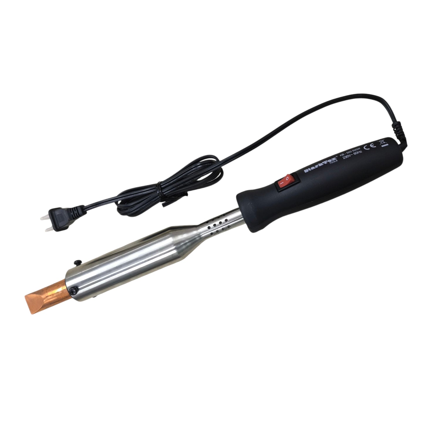 Startrek 500W Soldering Iron 220V with ergonomic black handle and copper tip for precise soldering