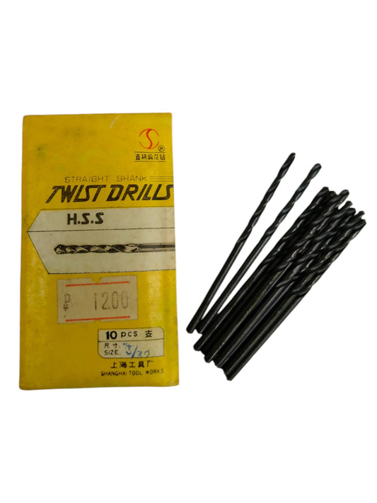 Rubicon Steel Drill Bit Set for Precision Drilling featuring 10 high-speed steel bits in original packaging