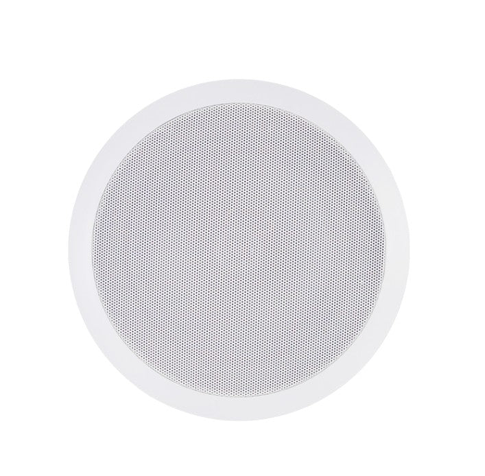 Stellar Clio Series 8 Inches Ceiling Speaker white round flush mount grille for in ceiling home audio