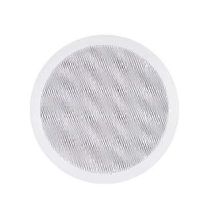 Stellar Clio Series 8 Inches Ceiling Speaker white round flush mount grille for in ceiling home audio