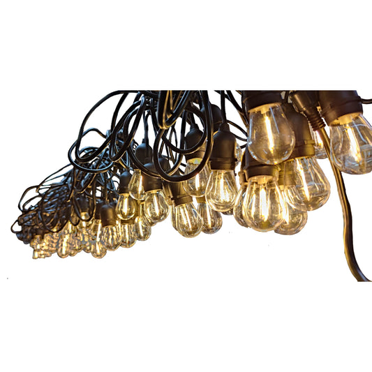 Biglite String Lights E27 1 W LED with Energy Efficient Bulbs for Outdoor Decor