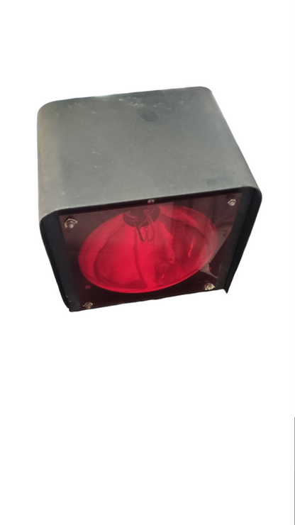 Sub Zero Strobe Light with Red Filter 220V in a black metal casing for lighting effects