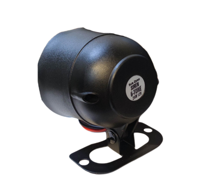 Electx Electrical Supply 12V 6 tone siren black compact horn accessory for vehicles