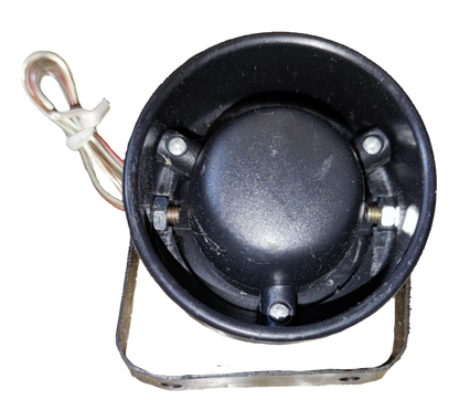 Sub Zero 6 Tone Mini Siren 12V black alarm siren with mounting bracket and wiring for security systems