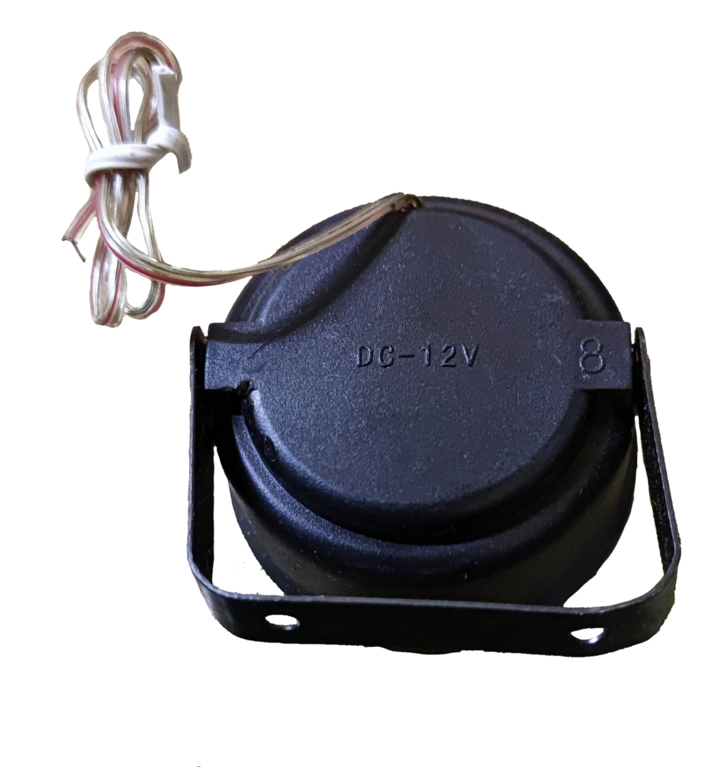 Sub Zero 6 Tone Mini Siren 12V black alarm system accessory with wiring and mounting bracket