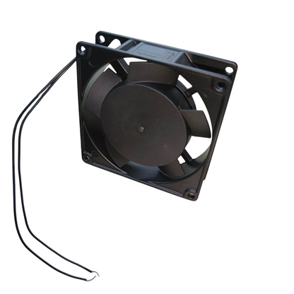 Black 3x3 inch exhaust fan 220V with wiring for ventilation and cooling