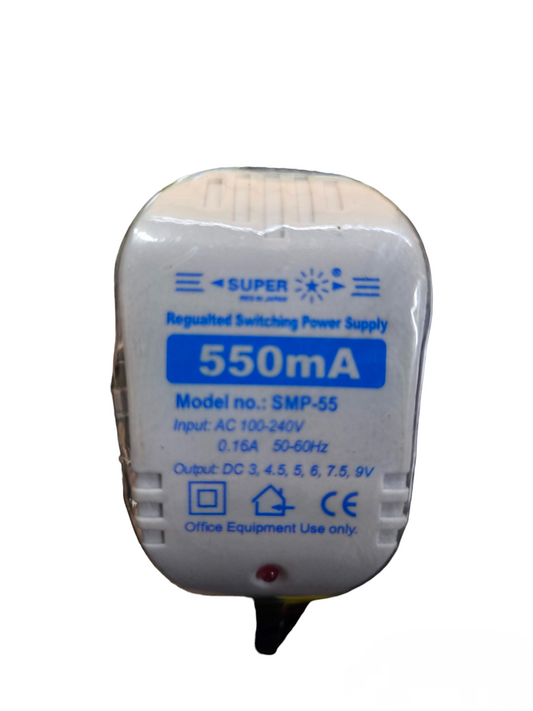 Universal AC Power Supply Output 500mA white regulated switching power adapter