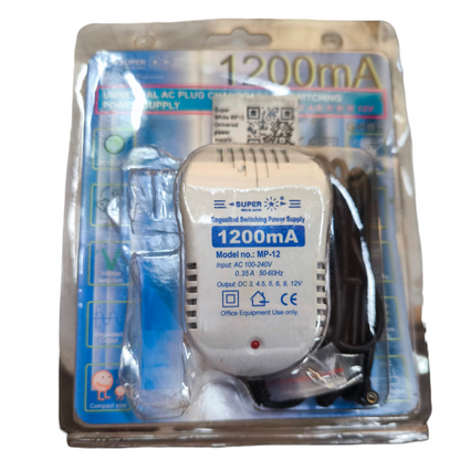 Super Universal Adaptor 1200mA Output 3V packaged with power supply and cable for office equipment