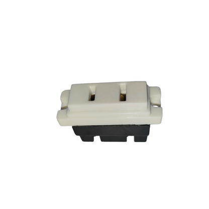 Surer Flat Pin Outlet Device 15A 125V power point switch plug in white and black