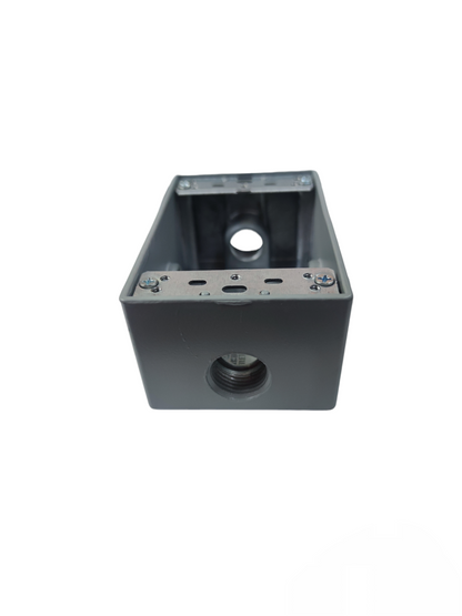 Surer Hub Marine Utility Box 2x4 electrical circuitry part in durable black plastic housing