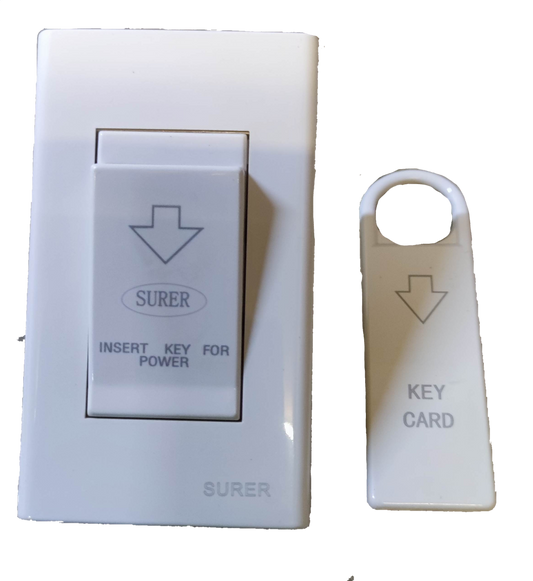 Surer Key Switch Device 10A 250V with insert key for power and key card for operation