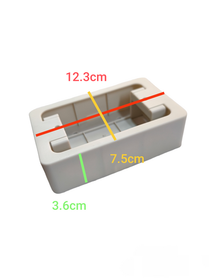 Royu Surface Type Utility Box 2x4 RUB2 electrical circuitry part with dimensions shown