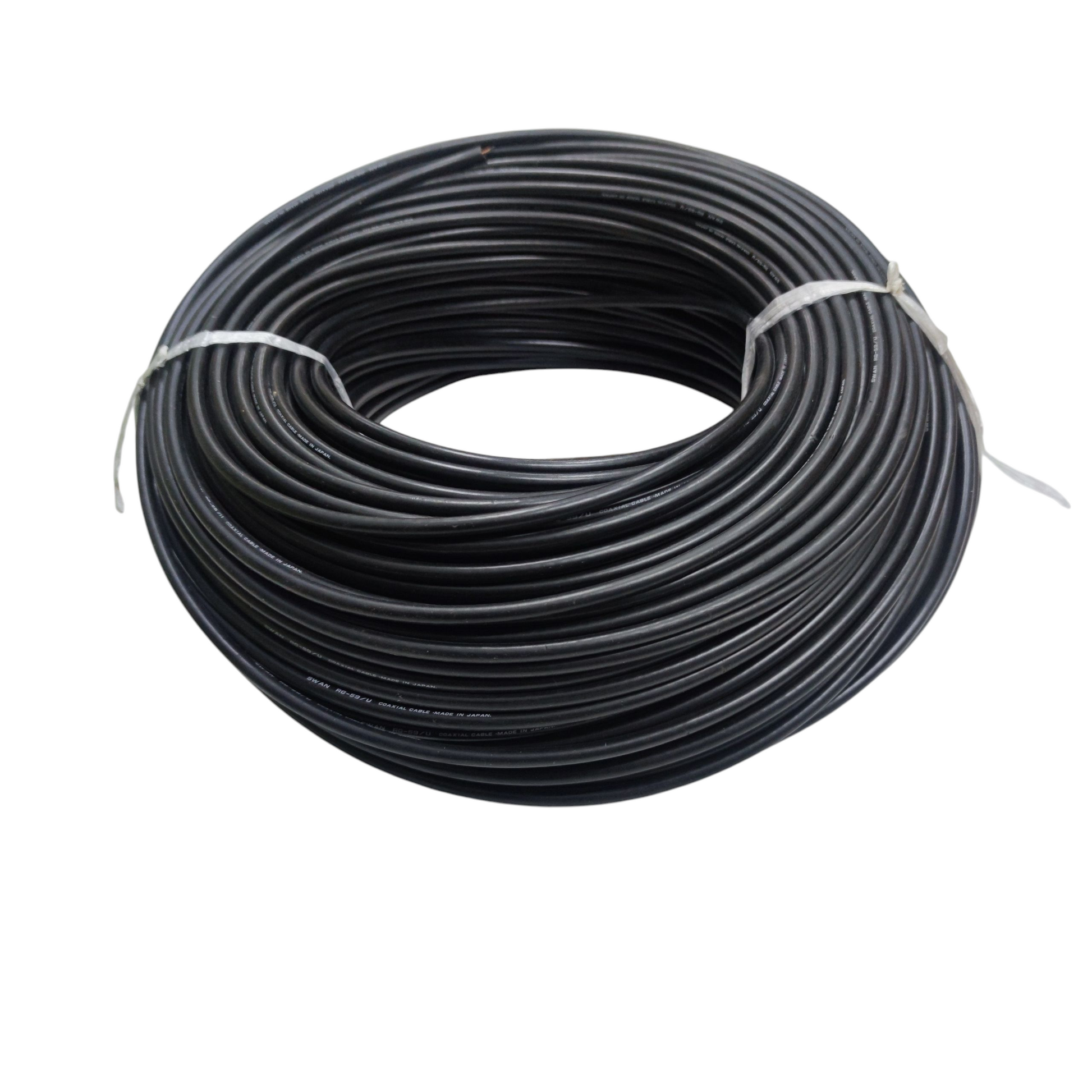 Swan RG59 coaxial cable 75 ohms in a roll, ideal for high-quality video and audio transmission