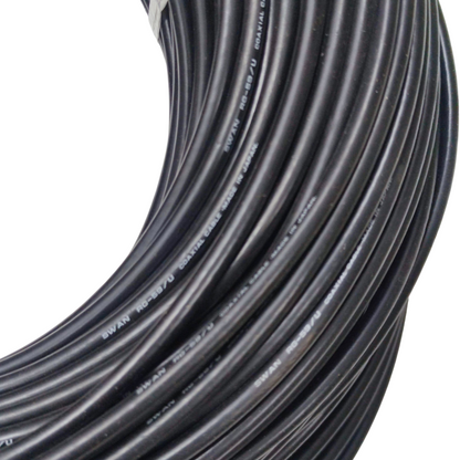 Swan RG59 coaxial cable 75 ohms, durable black wire for reliable signal transmission