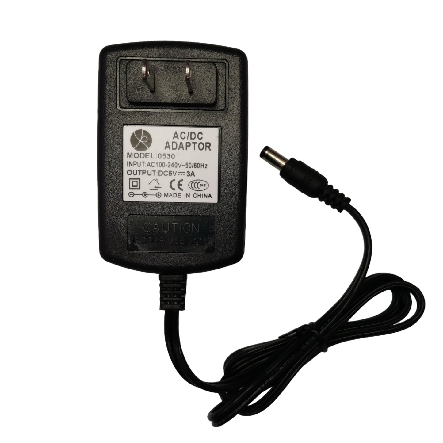 Grippes Switching Power Supply 5V 3A AC DC adapter with US plug and attached cable