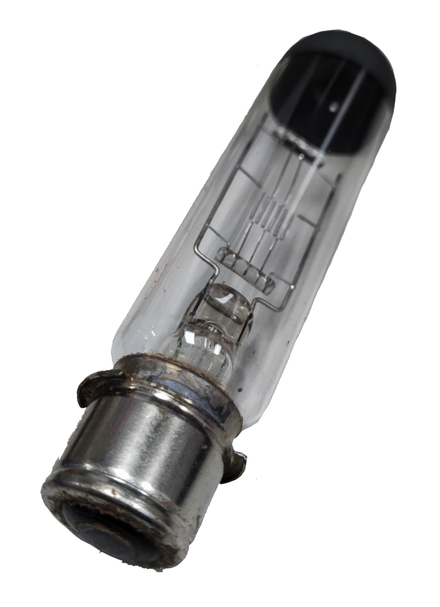 Sylvania 500W 120V B22 Projector Lamp featuring a clear glass design for bright illumination