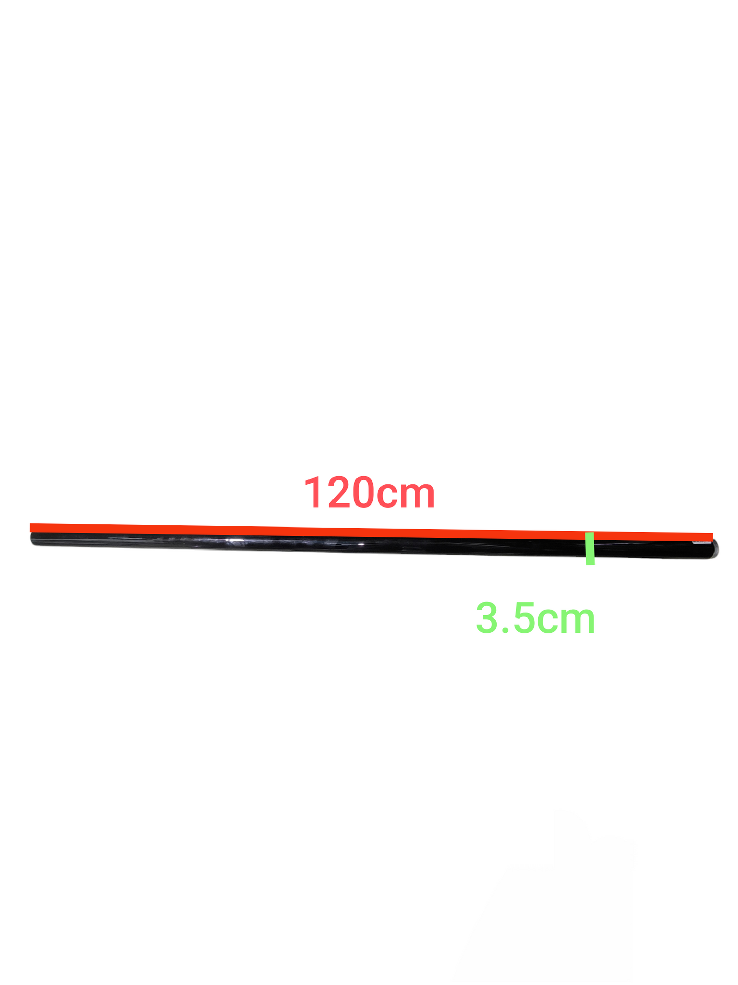 Sylvania fluorescent tube black light black measuring 120 centimeters long and 3.5 centimeters diameter