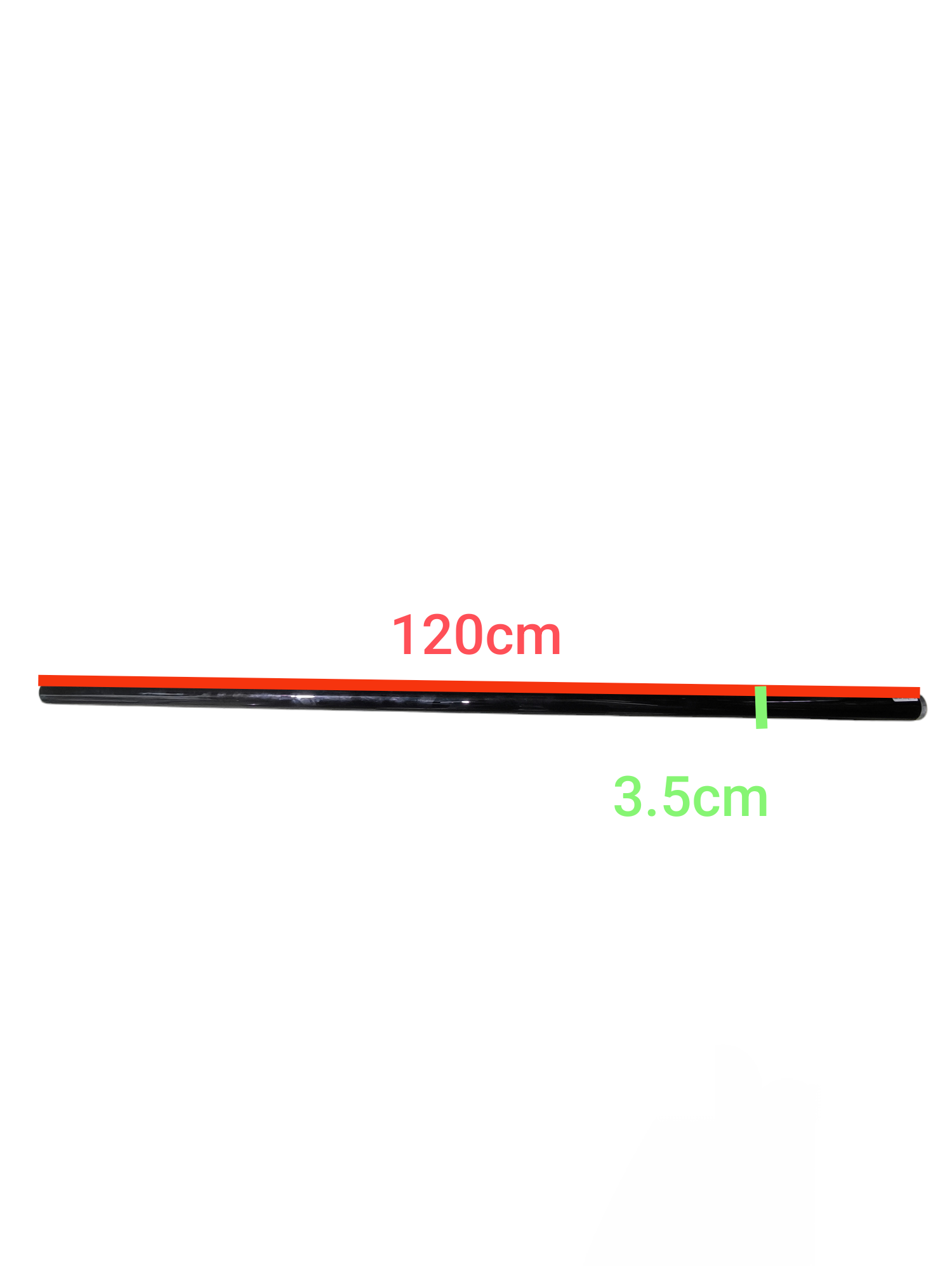 Sylvania fluorescent tube black light black measuring 120 centimeters long and 3.5 centimeters diameter