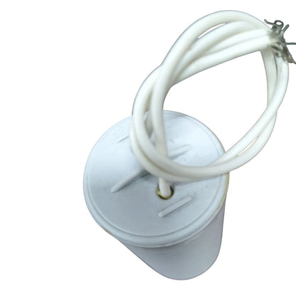 Syscap 2MFD 600V AC Running Capacitor with wire leads for electrical applications