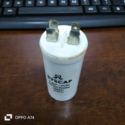 Syscap 450VAC motor start capacitor for efficient motor operation in electrical systems