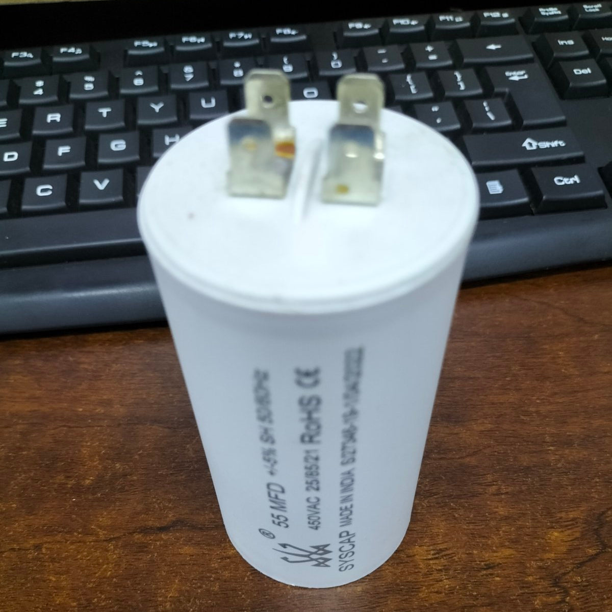 Syscap 55uF motor run capacitor 450V for reliable electrical applications