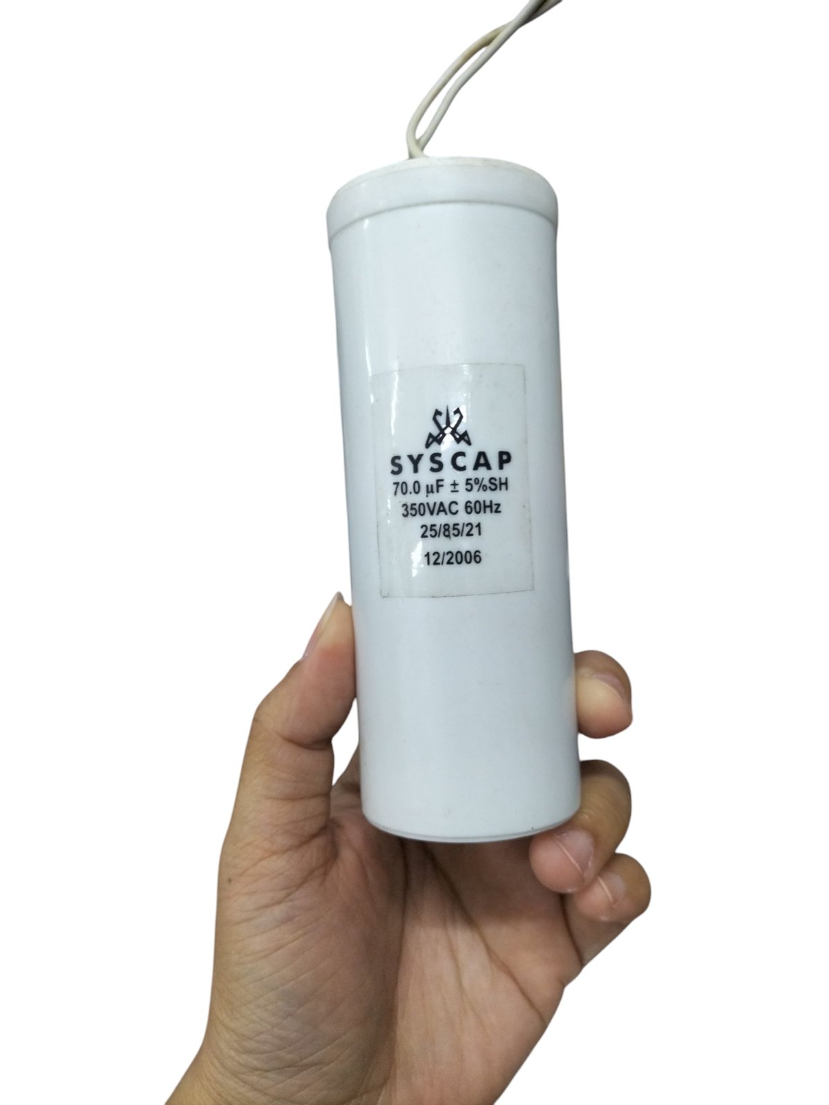 Syscap 70MFD 350 VAC Running Capacitor for Electrical Circuitry and Parts