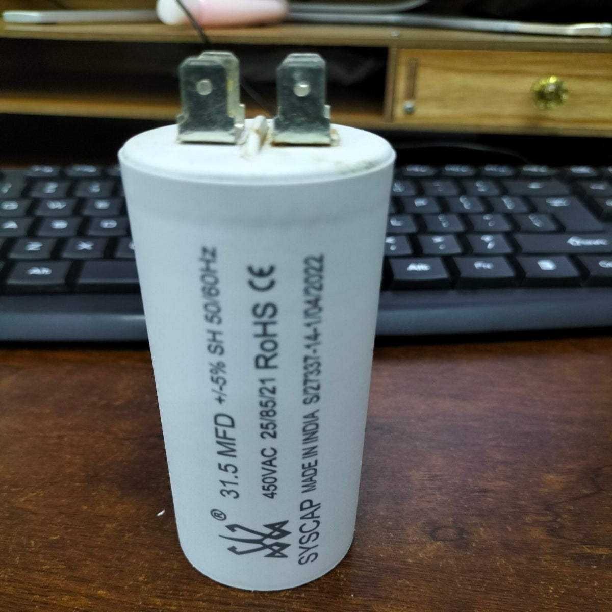 Syscap industrial motor capacitor 31.5 MFD 450VAC 50-60HZ