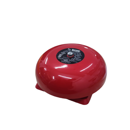 VSAIL 6" Round Bell 24V DC Polarize red door chime and bell with mounting base