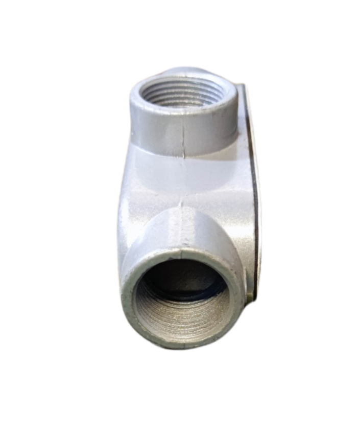 T Conduit Tee Conduit 1 inch with durable metal construction for electrical wiring applications